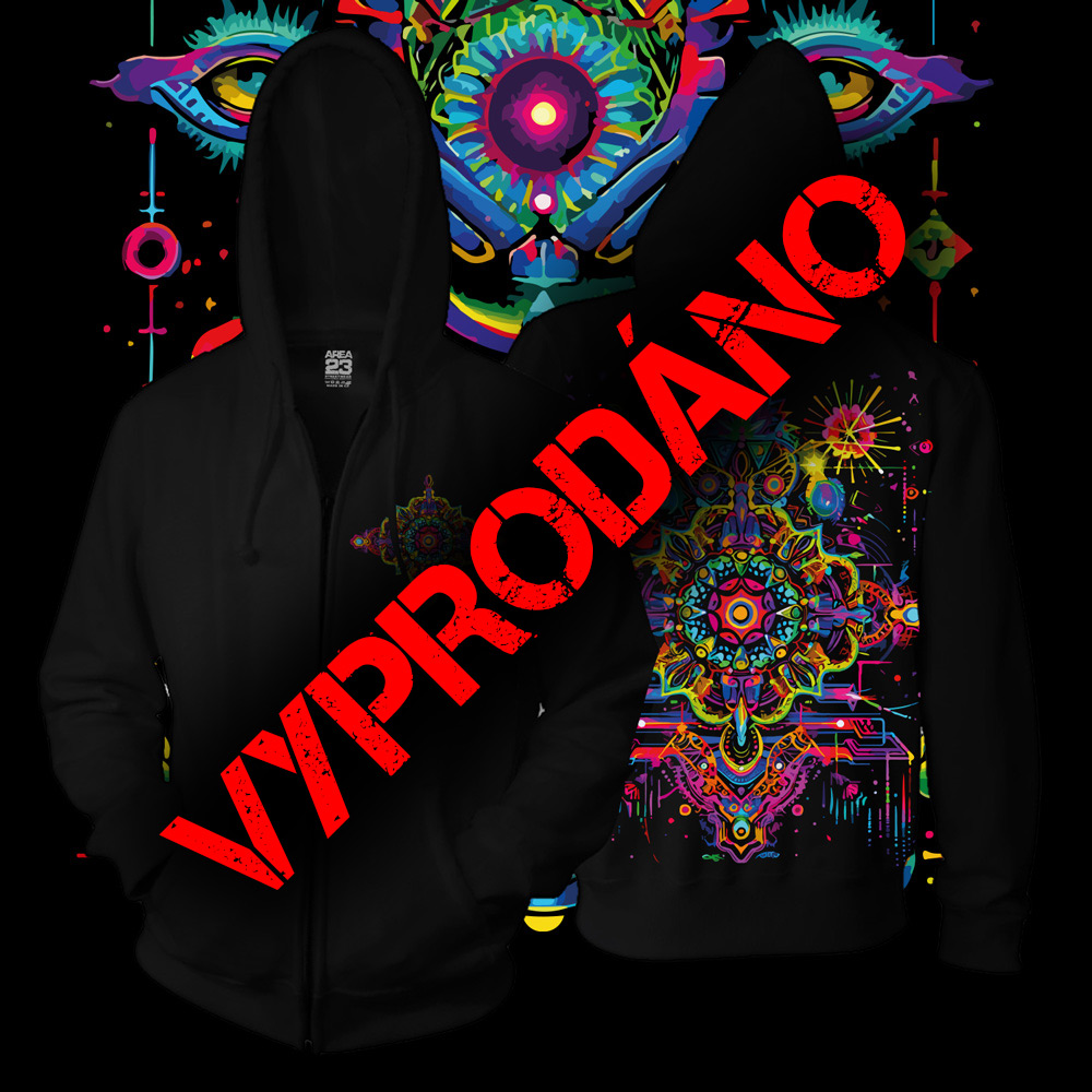 Unisex mikina zip Acid Fantasy limitovaná edice